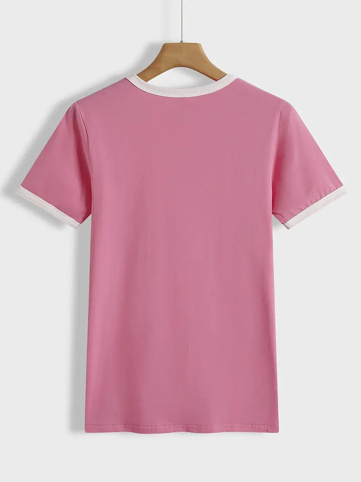 Sleeve Casual Simple T-shirt