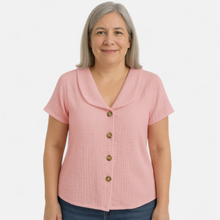 Ingrid™ – Stylish blouse with buttons