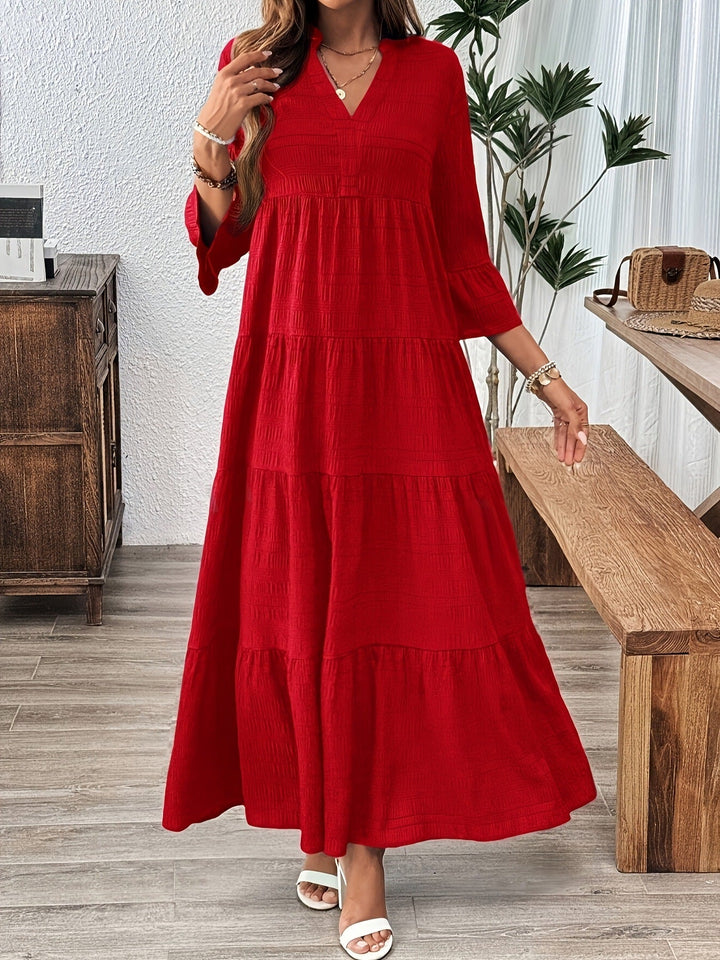 STELLA™ - Casual V-Neck Summer Maxi Dress