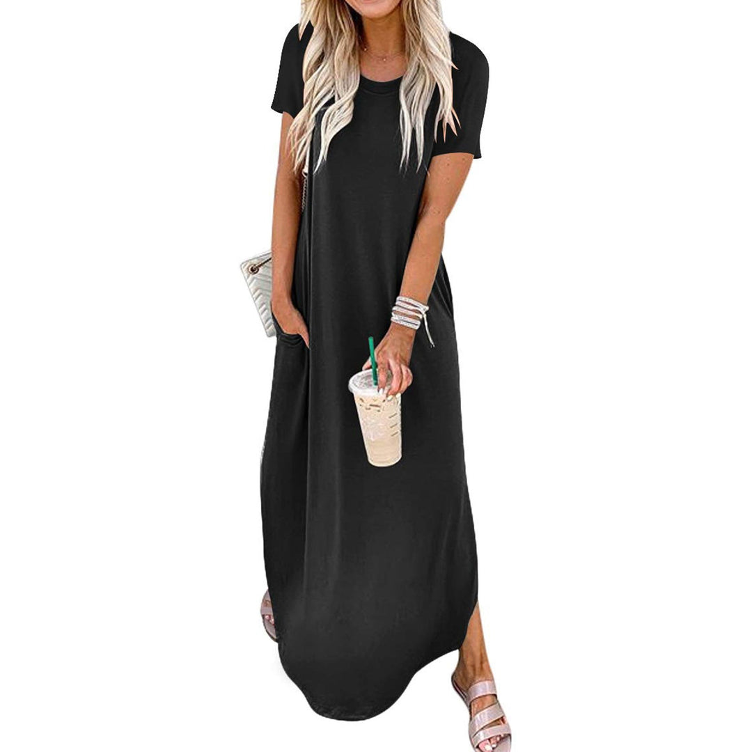 SOPHIE™ - Casual Loose-Fit Short Sleeve Long Dress for Relaxed Elegance