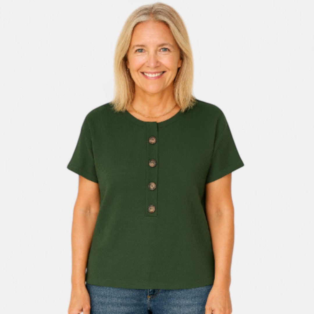 Siv™ - Buttoned comfort T-shirt