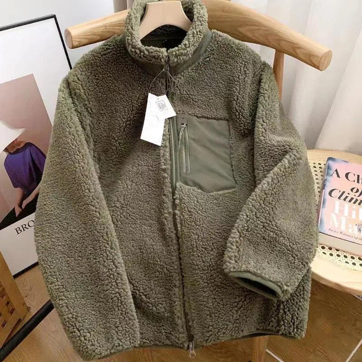 CELANDINE™ - Comfy Long Sleeve Zip-Up Plush Winter Jacket
